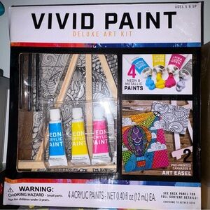 Vivid Paint Deluxe Art Kit with Neon and Metallic Colors